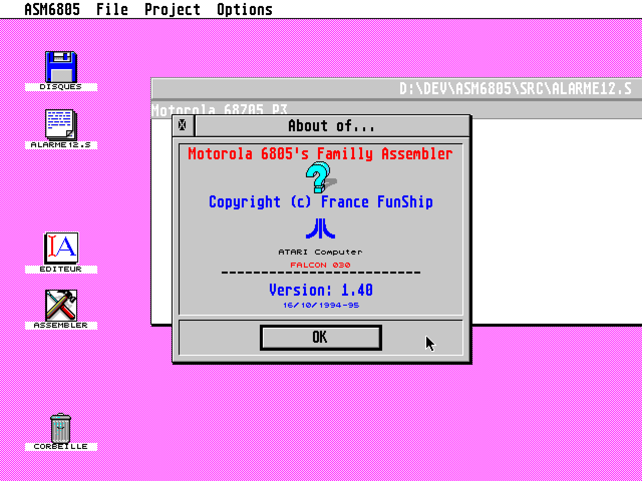 Motorola 6805 Assembler — screenshot 1